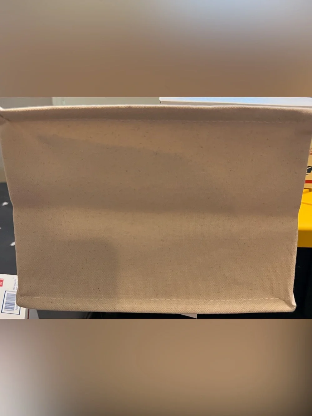 34th & Pine Canvas Wine Tote with Script 'I bought champagne instead of milk'